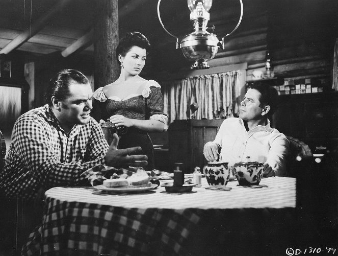 Jubal - Filmfotók - Ernest Borgnine, Valerie French, Glenn Ford