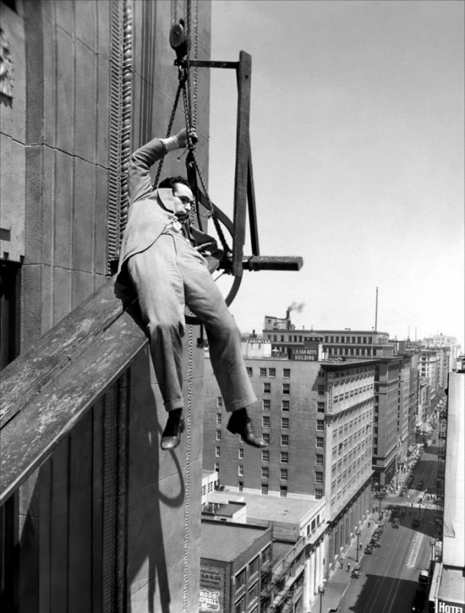 Harold - boty - mrakodrap - Z filmu - Harold Lloyd