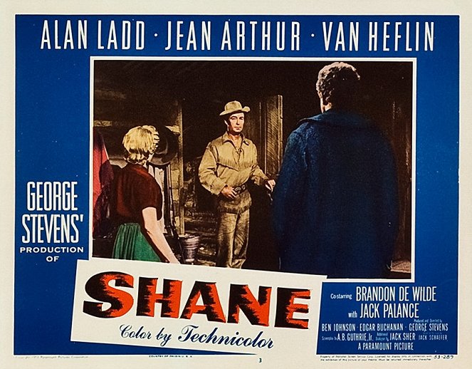 Shane - Lobbykaarten - Alan Ladd