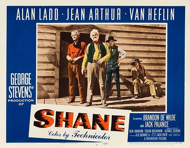 Shane - Lobbykaarten - Emile Meyer, John Dierkes, Jack Palance