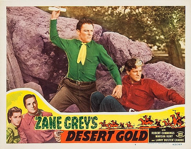 Desert Gold - Lobbykarten - Robert Cummings, Tom Keene