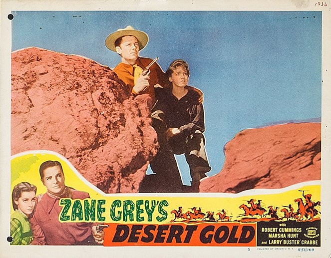 Desert Gold - Cartões lobby - Robert Cummings, Marsha Hunt