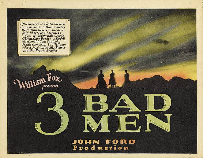 3 Bad Men - Lobby Cards