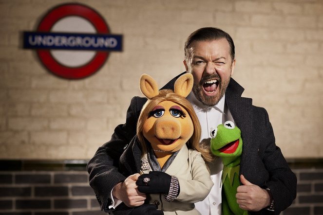 El tour de los Muppets - Promoción - Ricky Gervais