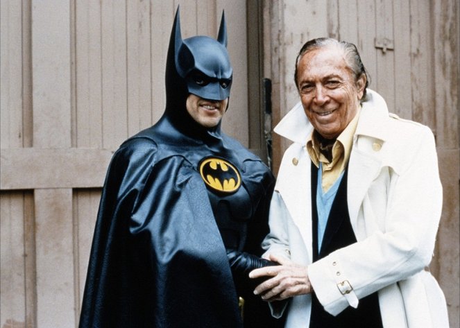 Batman, le défi - Tournage - Michael Keaton, Bob Kane