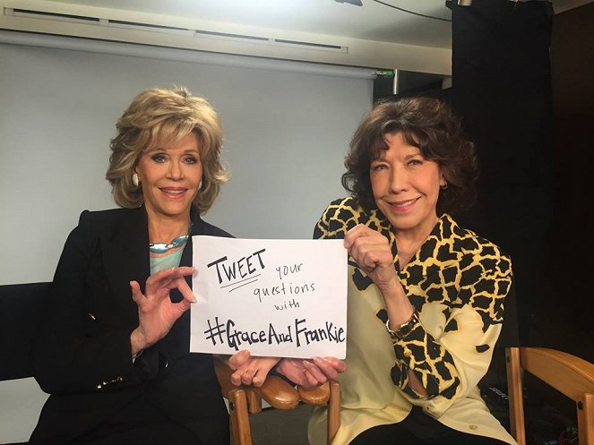 Grace and Frankie - Van de set - Jane Fonda, Lily Tomlin