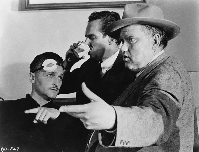 A Sede do Mal - De filmagens - Charlton Heston, Orson Welles
