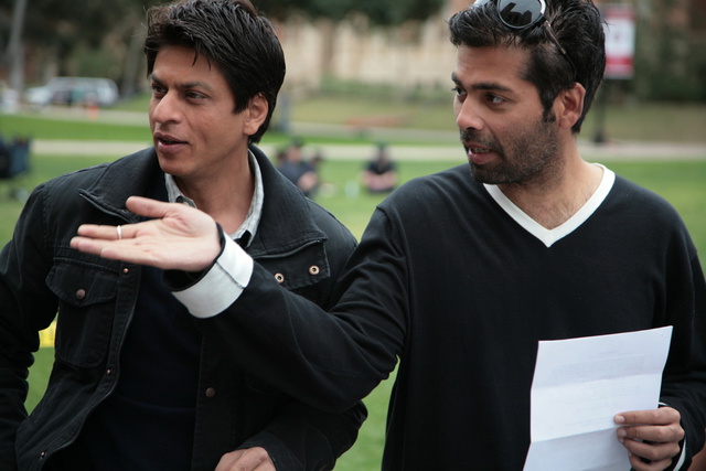 Mi nombre es Khan - Del rodaje - Shahrukh Khan, Karan Johar