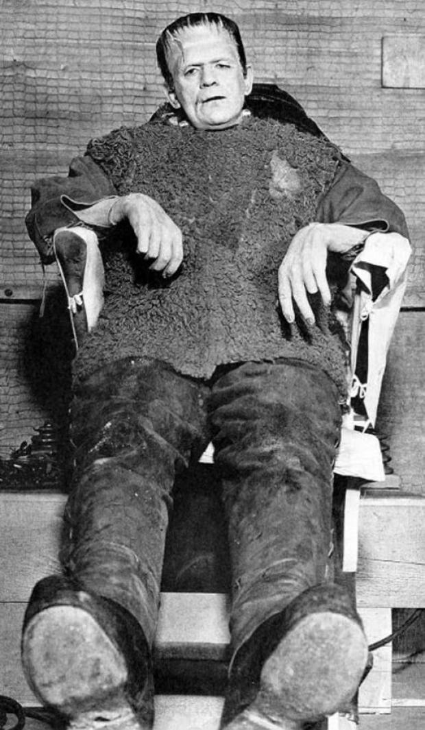 Frankenstein fia - Forgatási fotók - Boris Karloff