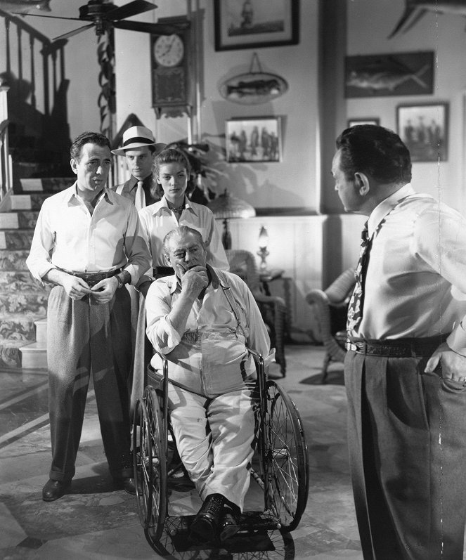 Gangster in Key Largo - Filmfotos - Humphrey Bogart, Harry Lewis, Lauren Bacall, Lionel Barrymore, Edward G. Robinson