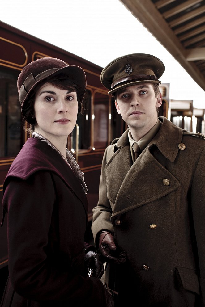 Downton Abbey - Kriegszeiten - Werbefoto - Michelle Dockery, Dan Stevens