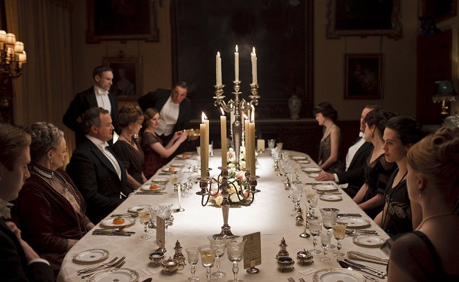 Downton Abbey - Episode 2 - Filmfotók - Maggie Smith, Hugh Bonneville, Jessica Brown Findlay