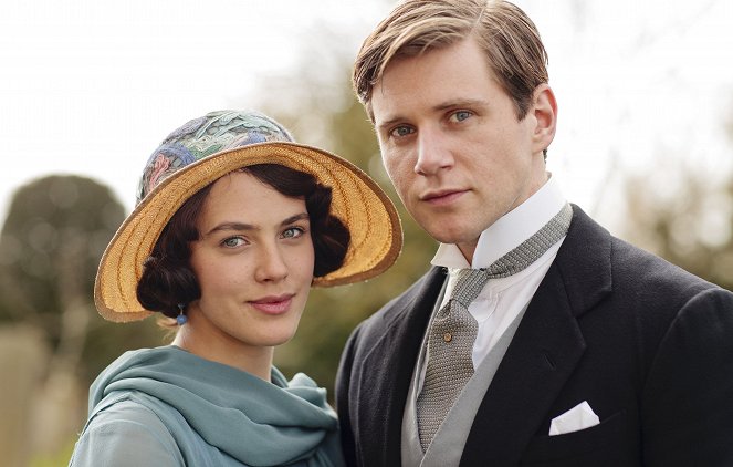 Downton Abbey - Season 3 - Hochzeit auf Downton - Werbefoto - Jessica Brown Findlay, Allen Leech