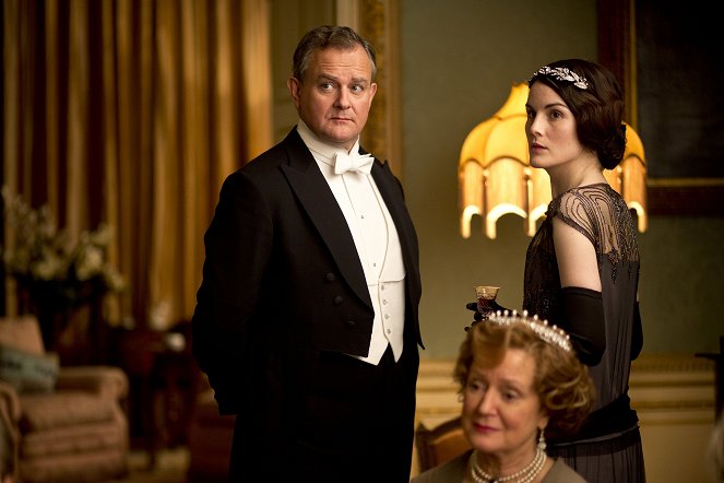 Downton Abbey - Season 4 - Das Verbrechen - Filmfotos - Hugh Bonneville, Joanna David, Michelle Dockery