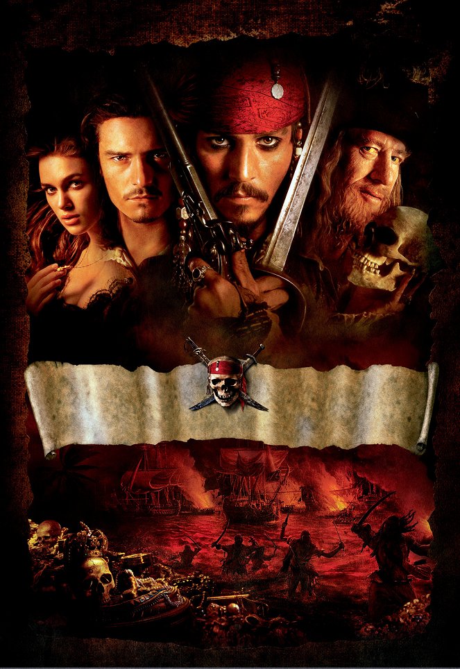 Piratas das Caraíbas: A Maldição do Pérola - Promo - Keira Knightley, Orlando Bloom, Johnny Depp, Geoffrey Rush