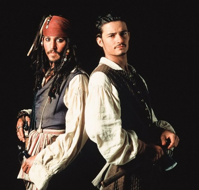 Pirates of the Caribbean: Mustan helmen kirous - Promokuvat - Johnny Depp, Orlando Bloom