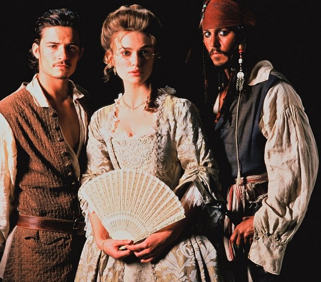 Pirates of the Caribbean: Mustan helmen kirous - Promokuvat - Johnny Depp, Keira Knightley, Orlando Bloom