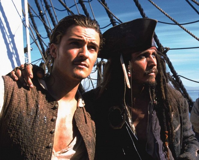 Pirates of the Caribbean: Mustan helmen kirous - Promokuvat - Orlando Bloom, Johnny Depp