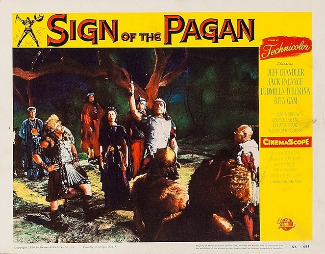 Sign of the Pagan - Lobby Cards