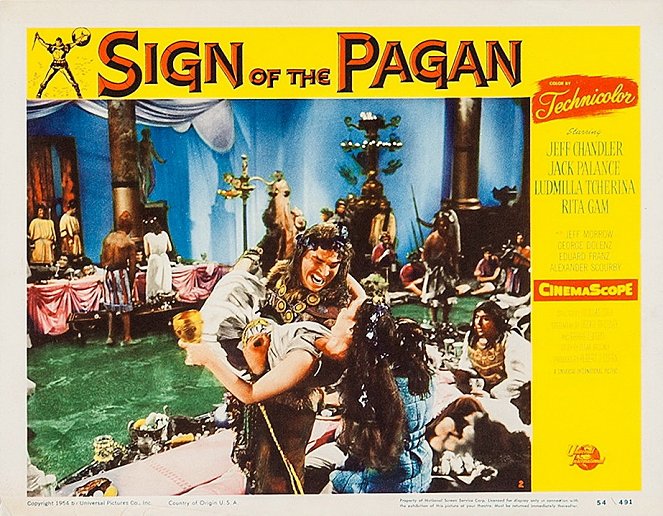 Sign of the Pagan - Lobby Cards