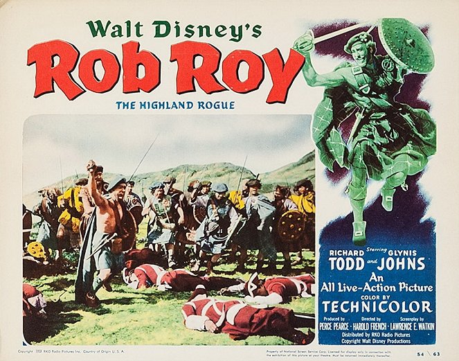 Rob Roy, the Highland Rogue - Lobby Cards