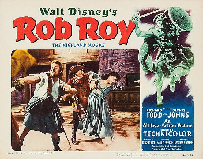 Rob Roy, the Highland Rogue - Lobby Cards
