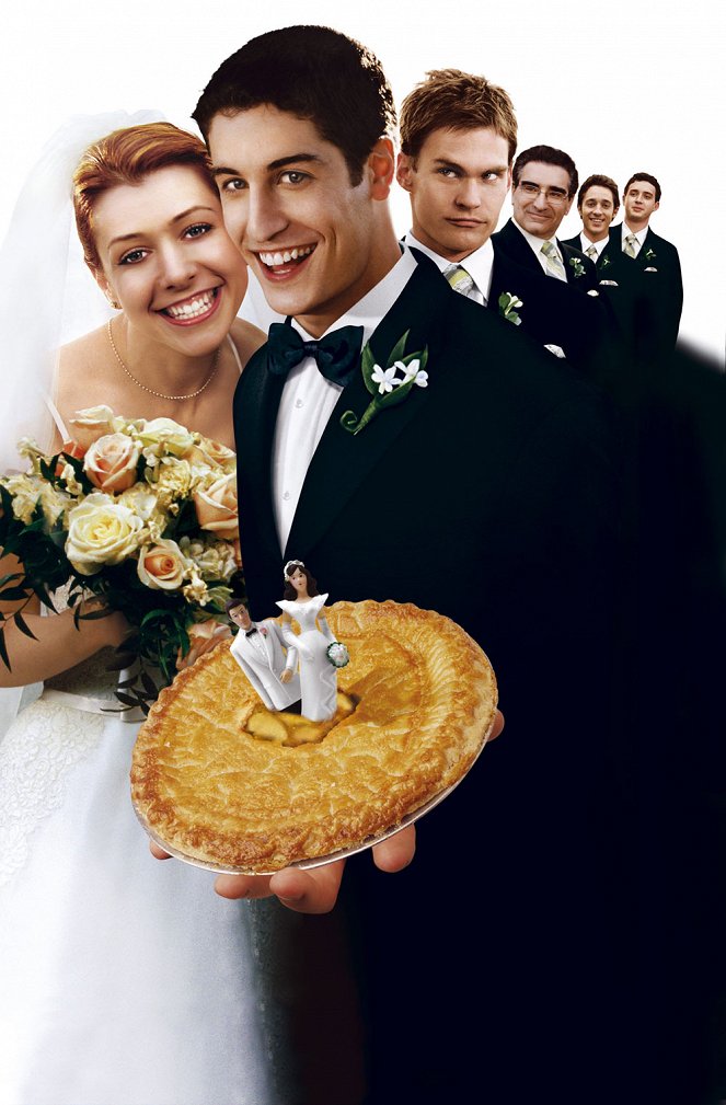 American Pie 3 - Jetzt wird geheiratet - Werbefoto - Alyson Hannigan, Jason Biggs, Seann William Scott, Eugene Levy, Thomas Ian Nicholas, Eddie Kaye Thomas