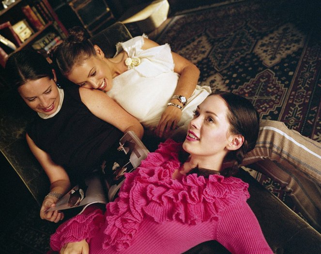 Charmed - Ein Prinz für Paige - Dreharbeiten - Holly Marie Combs, Alyssa Milano, Rose McGowan