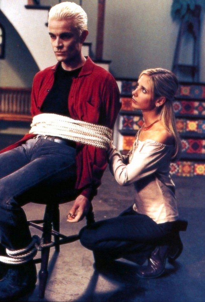 Buffy postrach wampirów - Wyrzuty sumienia - Z filmu - James Marsters, Sarah Michelle Gellar