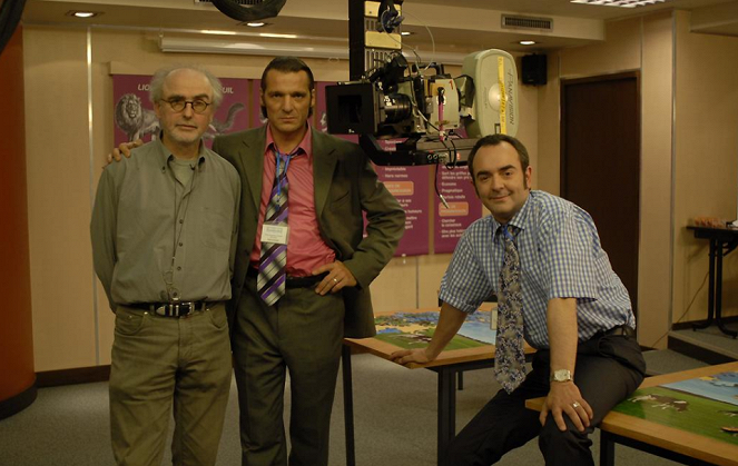 Le Séminaire Caméra Café - Tournage - Charles Nemes, Frédéric Le Bolloc'h, Bruno Solo