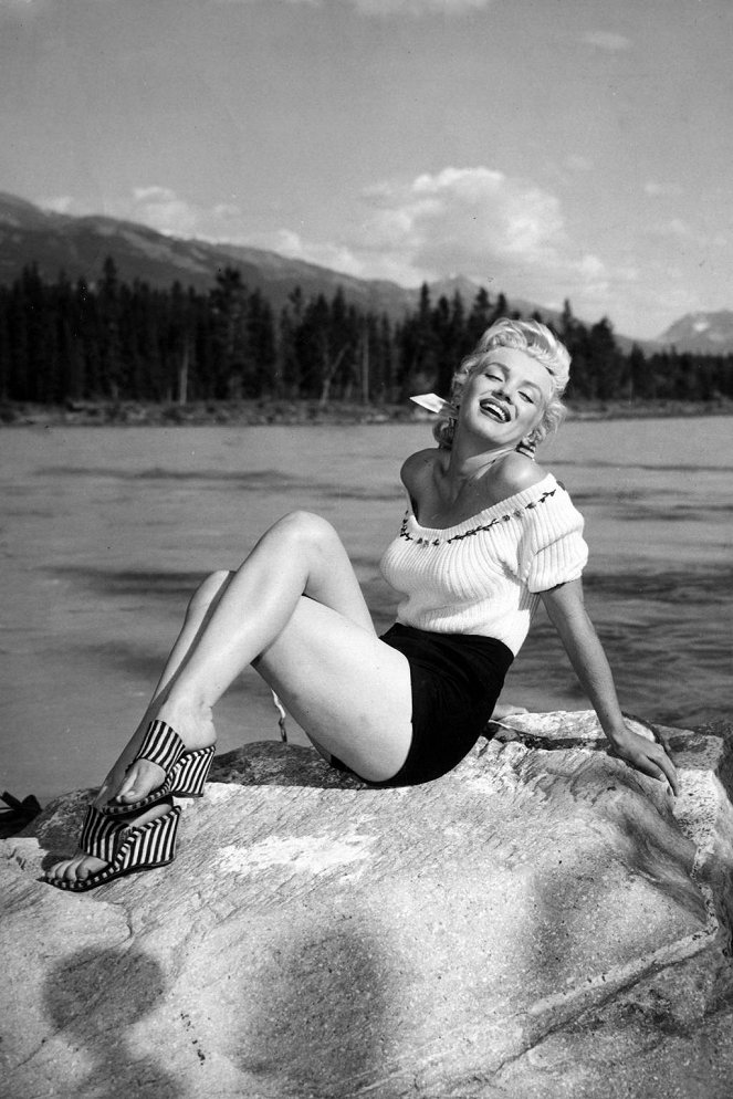 River of No Return - Van de set - Marilyn Monroe