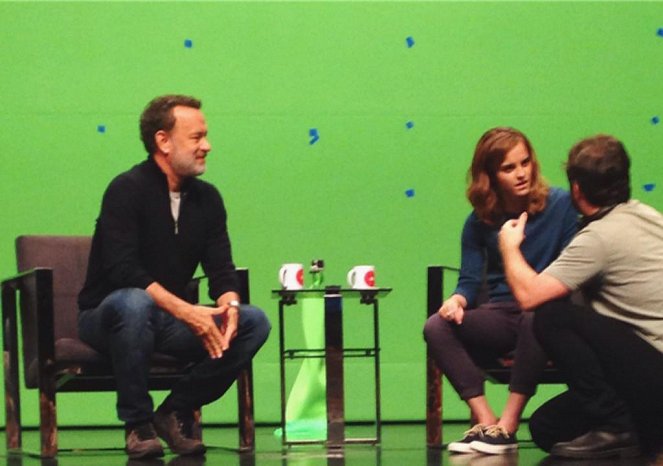 O Círculo - De filmagens - Tom Hanks, Emma Watson