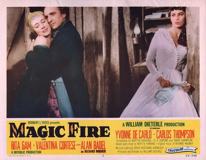 Magic Fire - Cartes de lobby - Valentina Cortese, Alan Badel, Rita Gam