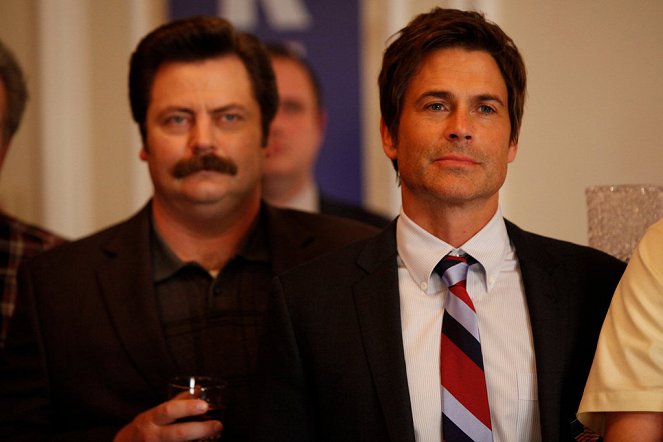 Parks and Recreation - Win, Lose, or Draw - Van film - Nick Offerman, Rob Lowe