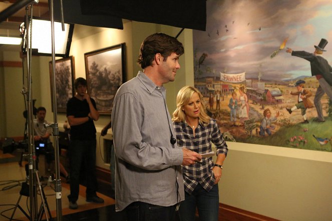 Parks and Recreation - Pawnee Commons - De filmagens - Amy Poehler