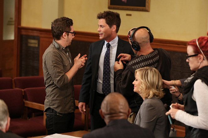 Parks and Recreation - Gin It Up! - Del rodaje - Jorma Taccone, Rob Lowe