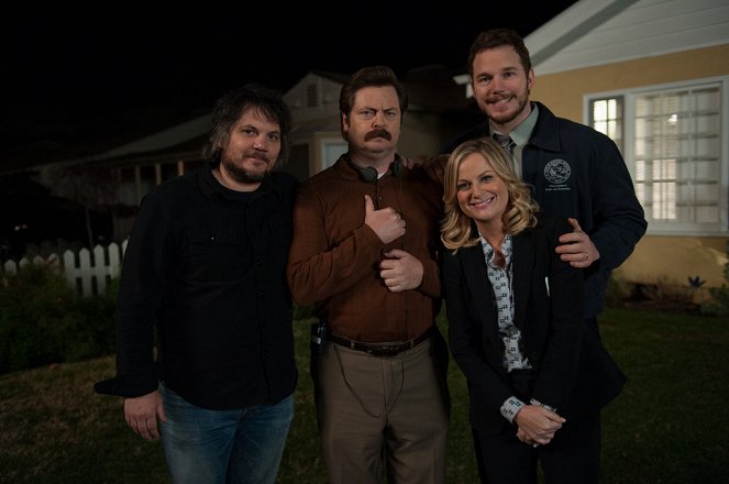 Parks and Recreation - Flu Season 2 - Del rodaje - Nick Offerman, Amy Poehler, Chris Pratt