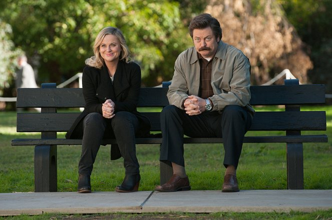 Parks and Recreation - One Last Ride: Part 1 - Van film - Amy Poehler, Nick Offerman