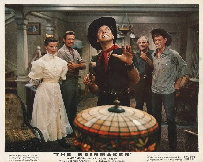 The Rainmaker - Lobbykaarten - Katharine Hepburn, Lloyd Bridges, Burt Lancaster, Earl Holliman