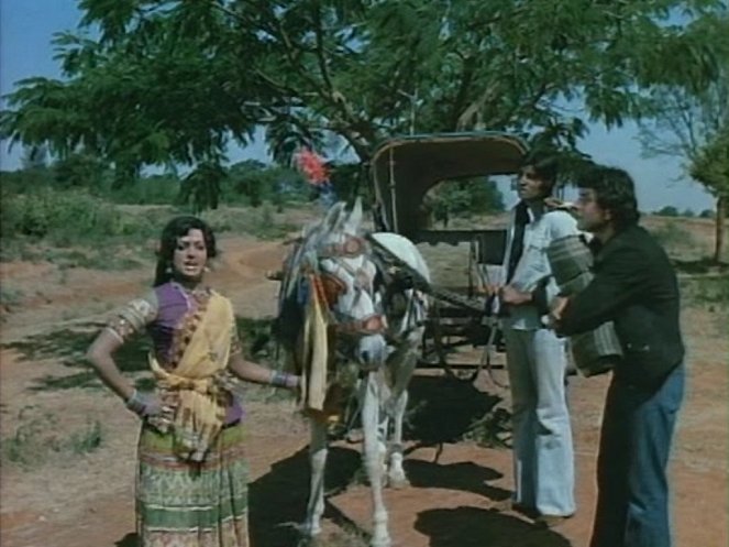 Sholay - Van film - Hema Malini, Amitabh Bachchan, Dharmendra