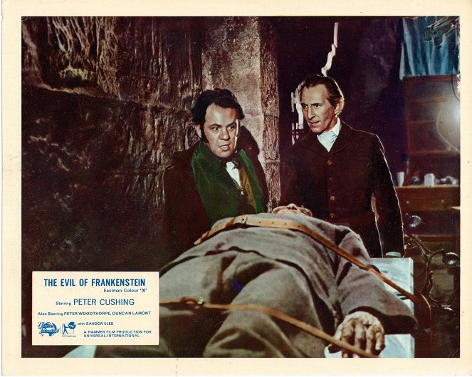 The Evil of Frankenstein - Lobby Cards - Peter Cushing