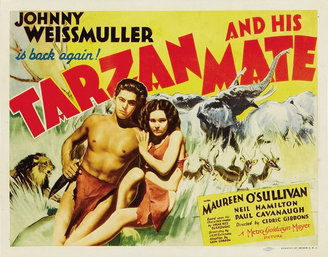 Tarzan et sa compagne - Cartes de lobby