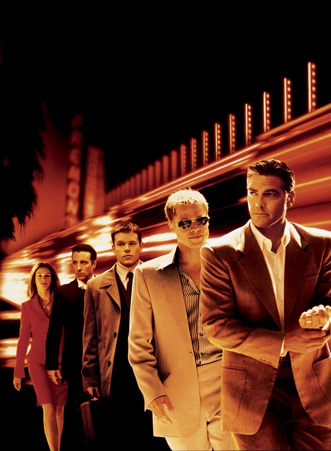 Ocean's Eleven - korkeat panokset - Promokuvat - Julia Roberts, Andy Garcia, Matt Damon, Brad Pitt, George Clooney