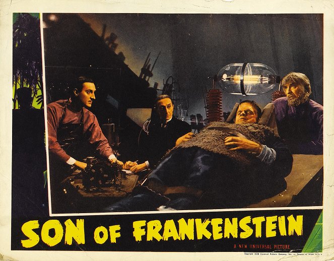 Frankensteinův syn - Fotosky - Basil Rathbone, Edgar Norton, Boris Karloff, Bela Lugosi