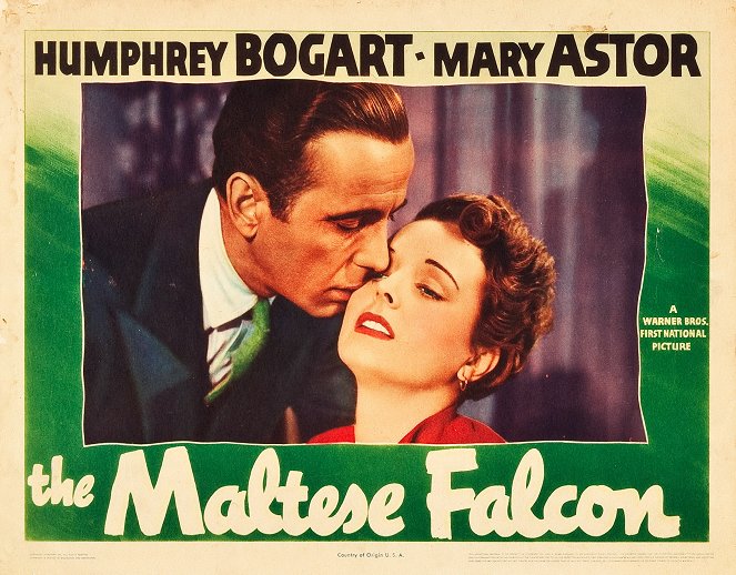 Le Faucon maltais - Cartes de lobby - Humphrey Bogart, Mary Astor
