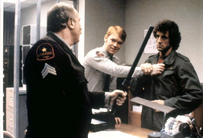 First Blood - Photos - Jack Starrett, David Caruso, Sylvester Stallone