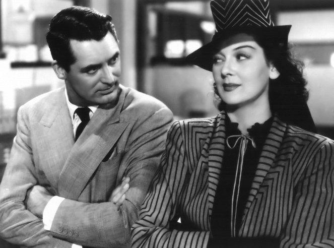 Jeho dívka Pátek - Z filmu - Cary Grant, Rosalind Russell