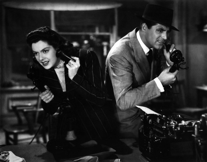 Jeho dívka Pátek - Z filmu - Rosalind Russell, Cary Grant