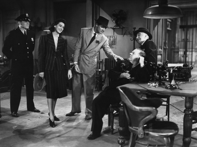 La Dame du vendredi - Film - Pat Flaherty, Rosalind Russell, Cary Grant, Gene Lockhart, Clarence Kolb