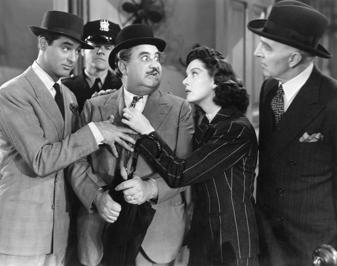 Jeho dívka Pátek - Z filmu - Cary Grant, Billy Gilbert, Rosalind Russell, Clarence Kolb